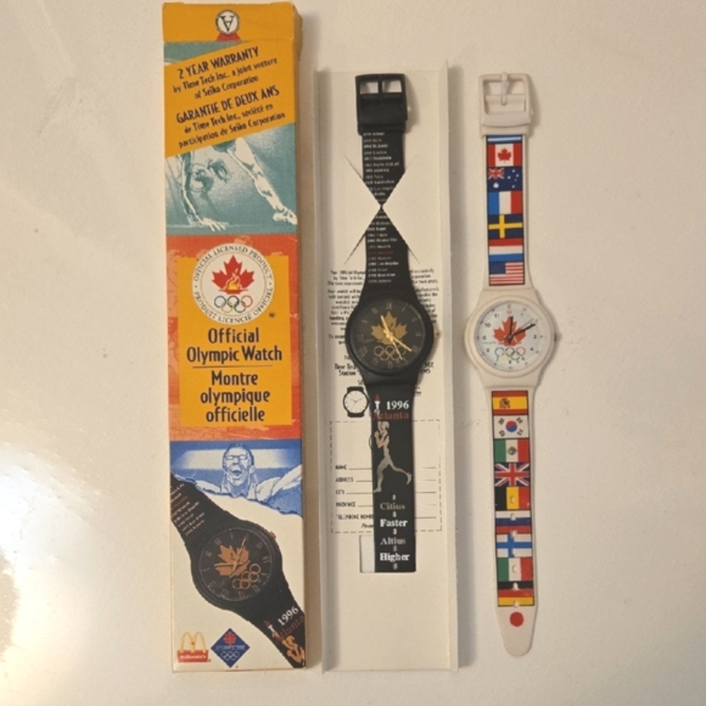 Vintage McDonald's Olympic Watches 1996